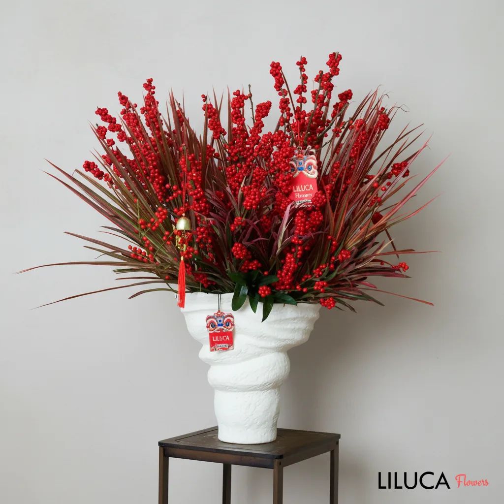 Bình đào đông đỏ Scarlet Radiance