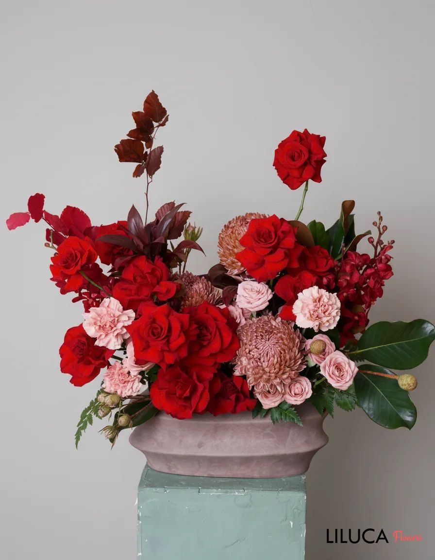 Bình hồng đỏ Crimson Velvet Dream