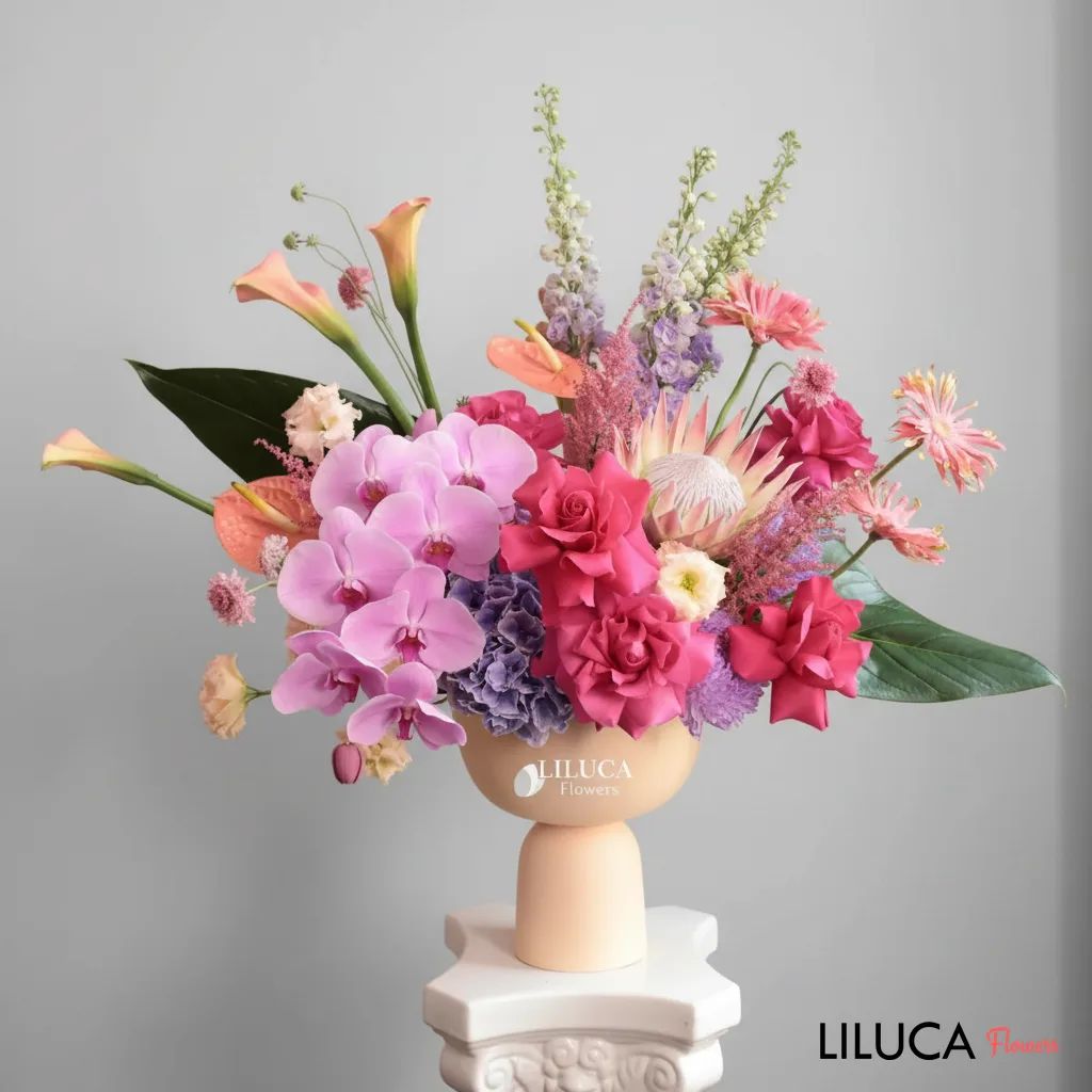 Bình lan mix hồng Pink Symphony
