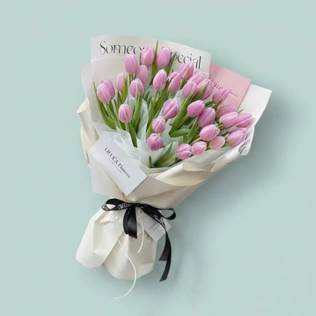 Bó Hoa Tulip Hồng - Hân Hoan